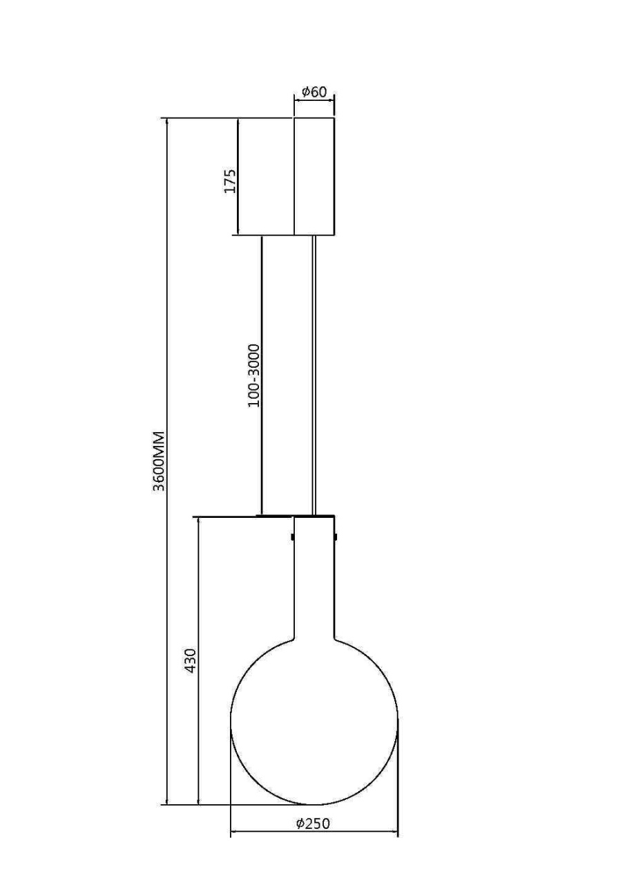 Pendul LED Nebula MOD182PL-L6W3K, 6W, 700lm, lumina calda, IP20, alb, Maytoni - 2 | YEO