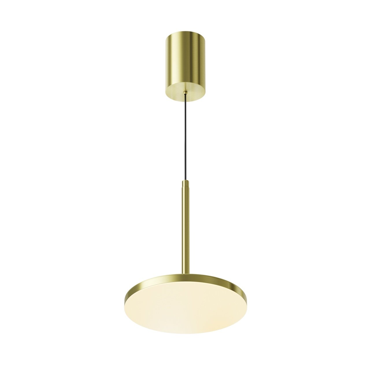 Pendul LED Plato P076PL-L12W3K-BS, 12W, 760lm, lumina calda, IP20, arama+alb, Maytoni