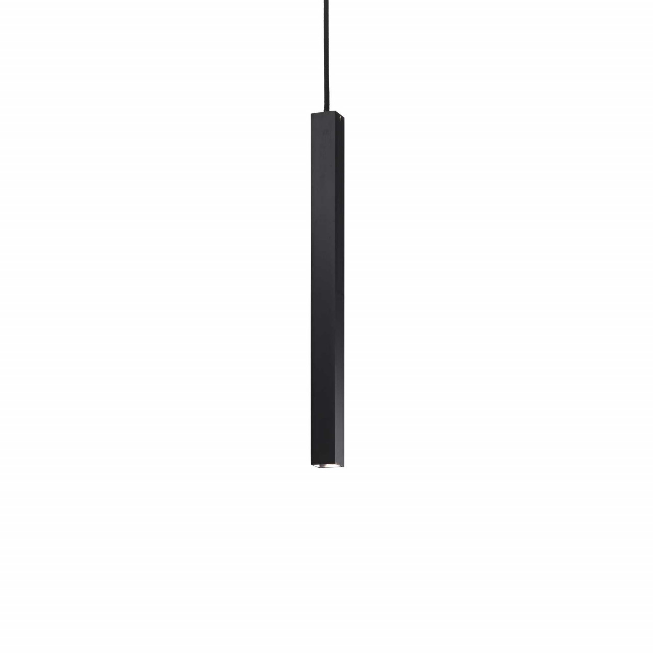 Pendul LED Ultrathin 194202, patrat, 11.5W, 1250lm, lumina calda, negru, IP20, Ideal Lux