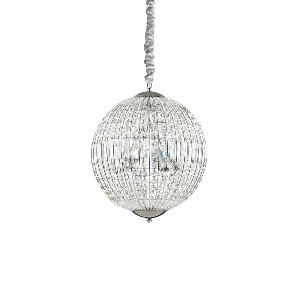 Pendul Luxor 092911, 6xG9, crom+transparent, IP20, Ideal Lux