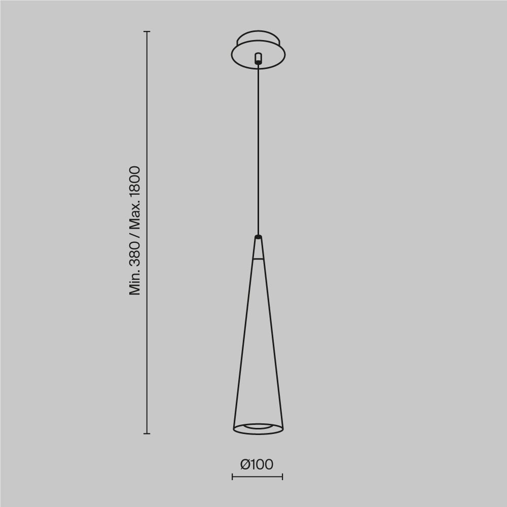 Pendul Nevill P318-PL-01-W, 1xGU10, alb, IP20, Maytoni