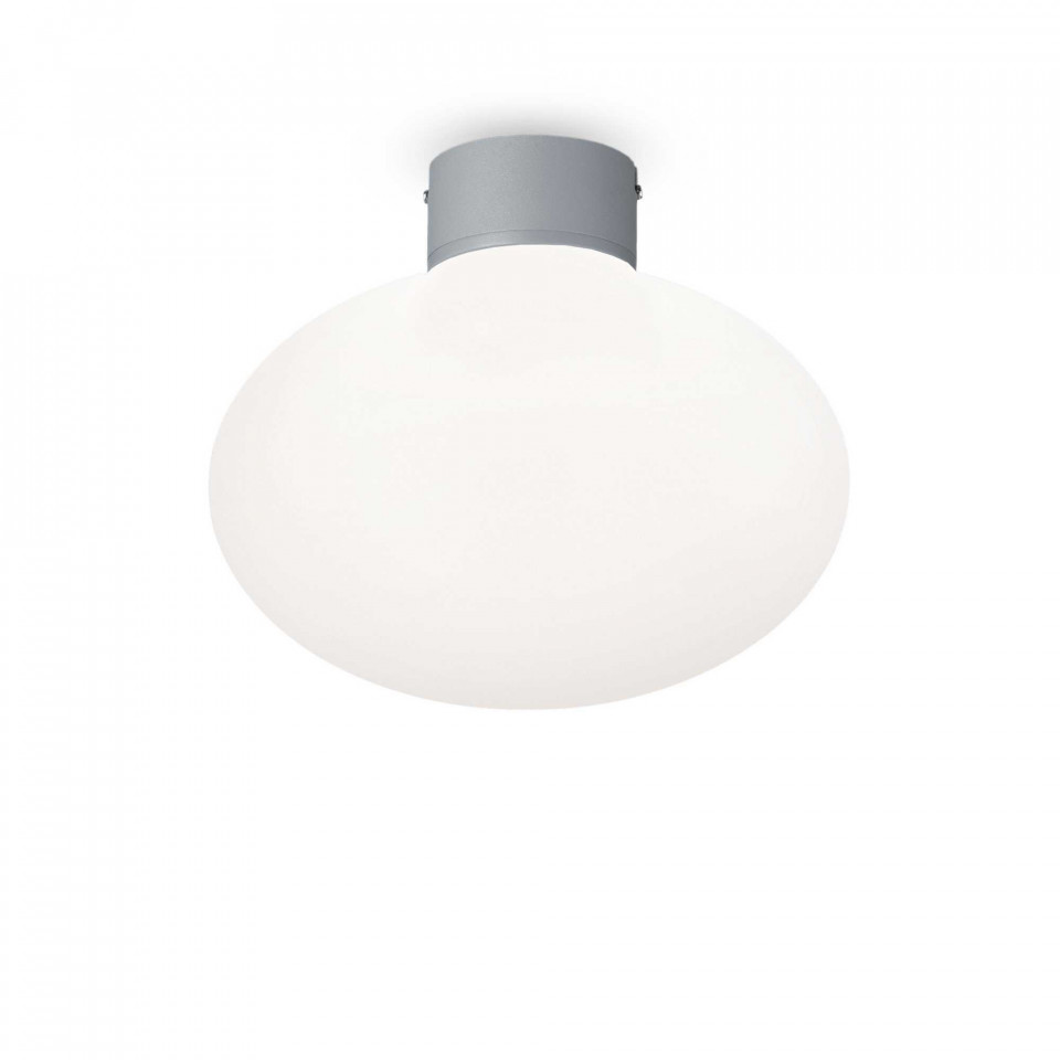 Plafoniera Clio 148854, 1xE27, gri+alba, IP20, Ideal Lux