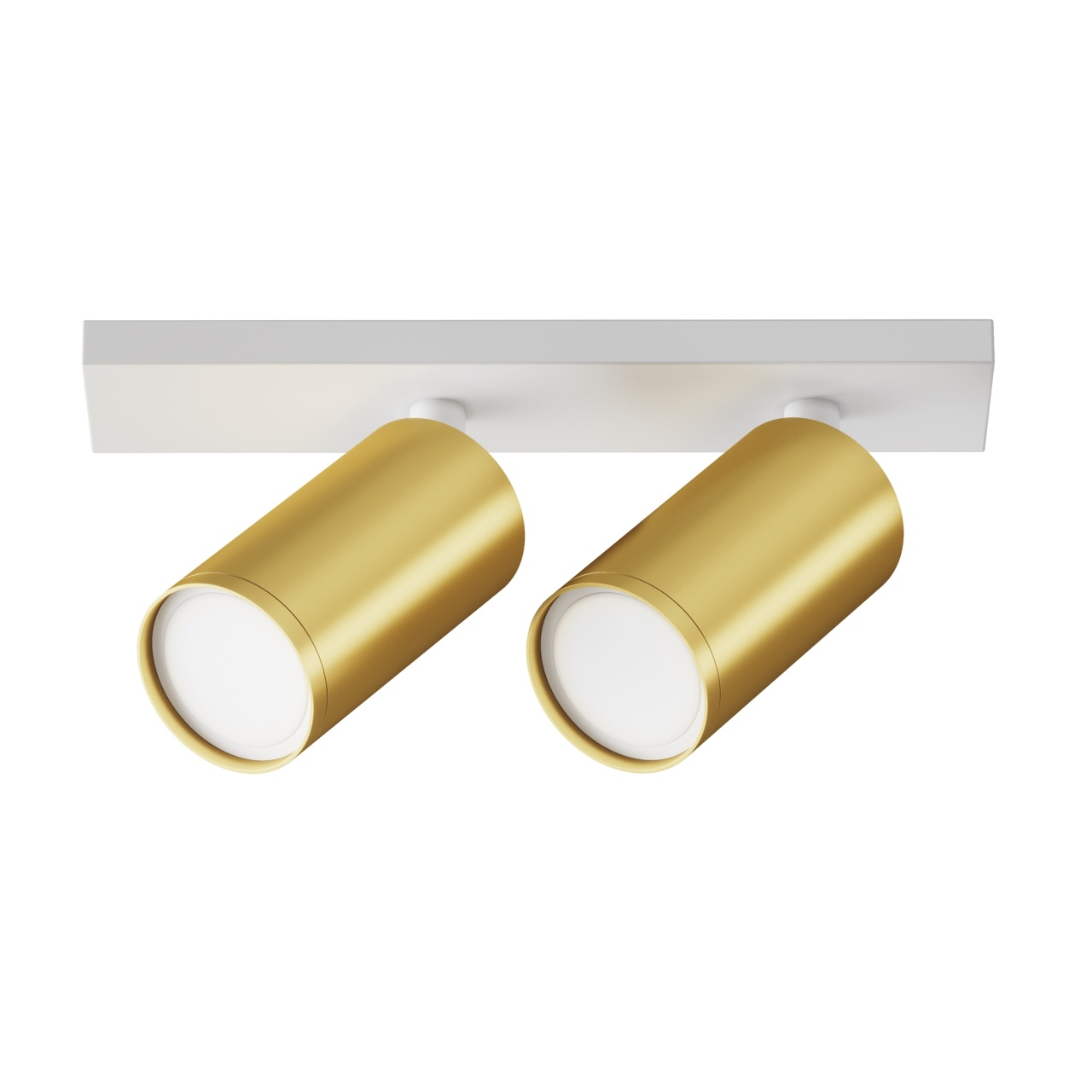 Plafoniera Focus C051CL-U-2WMG, 2xGU10, 20W, alba+aurie, IP20, Maytoni