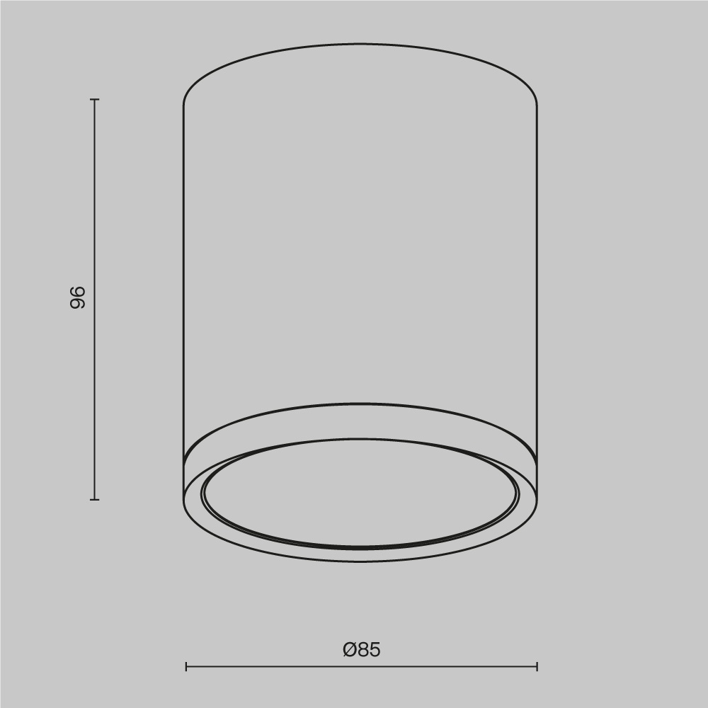 Plafoniera Hoop C086CM-GX53-MRD-BG, 1xGX53, neagra+aurie, IP20, Maytoni