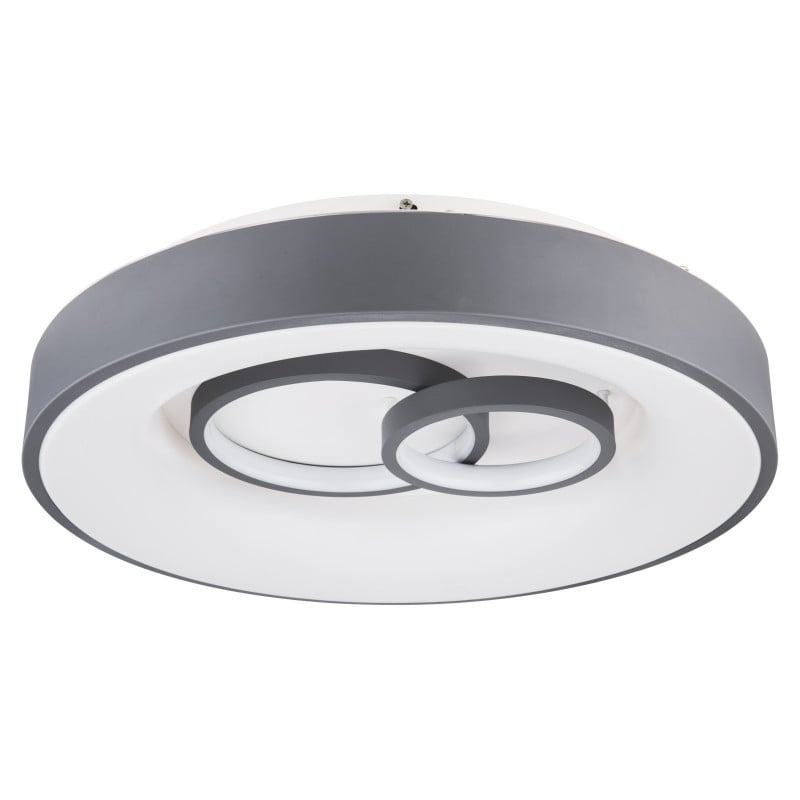 Plafoniera LED Mavy 48416-50R, cu telecomandă, 50W, 1700lm, lumina calda+neutra+rece, IP20, alba+gri, Globo Lighting - 1 | YEO