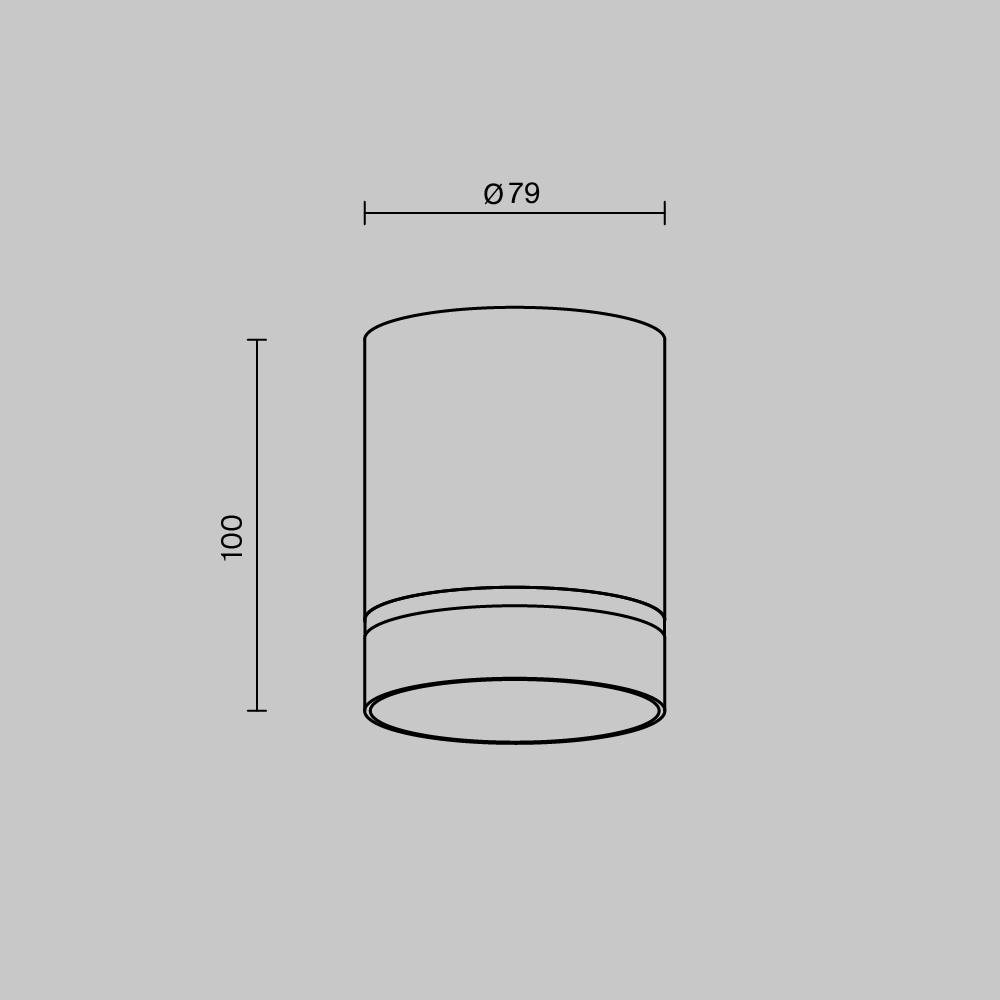 Plafoniera LED Orlo C085CL-9W4K-B, 9W, 300lm, lumina neutra, IP20, neagra, Maytoni