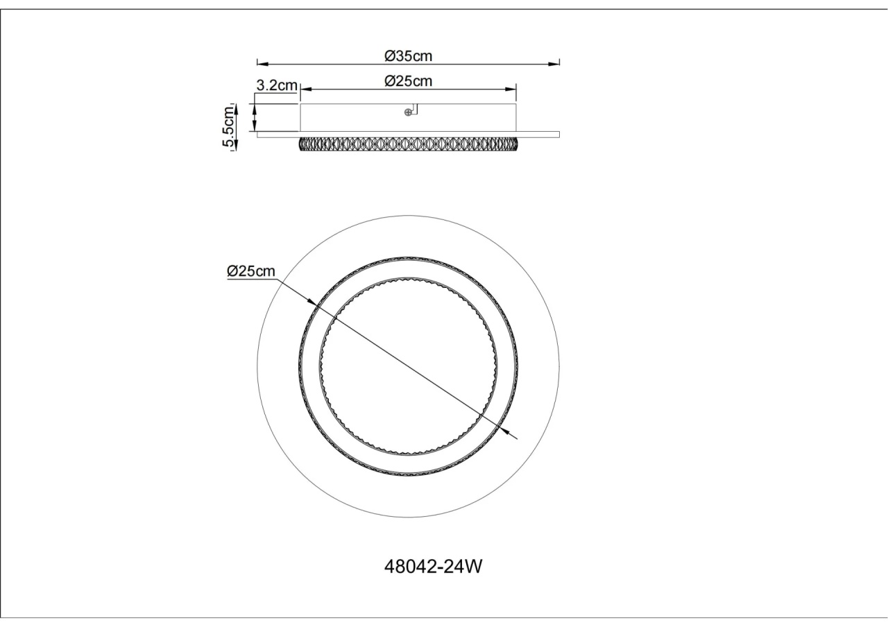 Plafoniera LED rotunda Jayden, 24W, 920lm, lumina calda/neutra/rece, IP20, gri/alba, Globo Lighting - imagine 8
