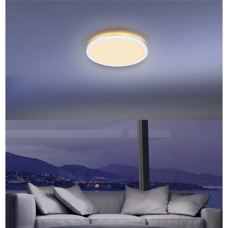 Plafoniera LED Sapana 41562-18W, 18W, 1600lm, lumina calda, IP20, alba, Globo Lighting - 1 | YEO