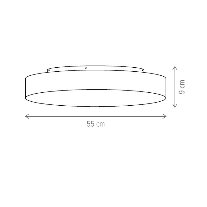 Plafoniera LED Shady KL151036, 86W, 5900lm, lumina calda+neutra+rece, IP20, alba+neagra, Klausen