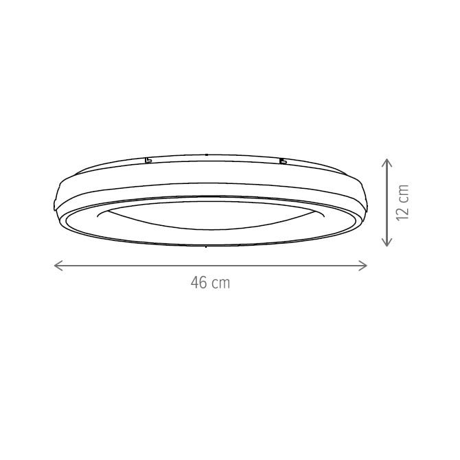 Plafoniera LED Striped KL151040, 100W, 7000lm, lumina calda+neutra+rece, IP20, alba, Klausen - 1 | YEO