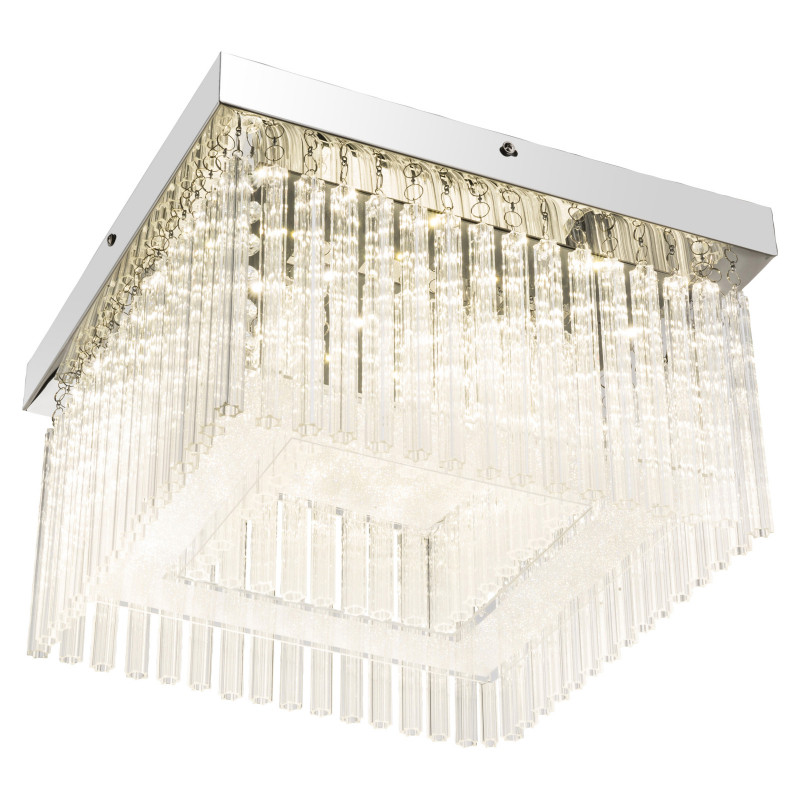 Plafoniera LED Vince 68567-21, 21W, 1860lm, lumina neutra, IP20, crom+transparenta, Globo Lighting - 3 | YEO