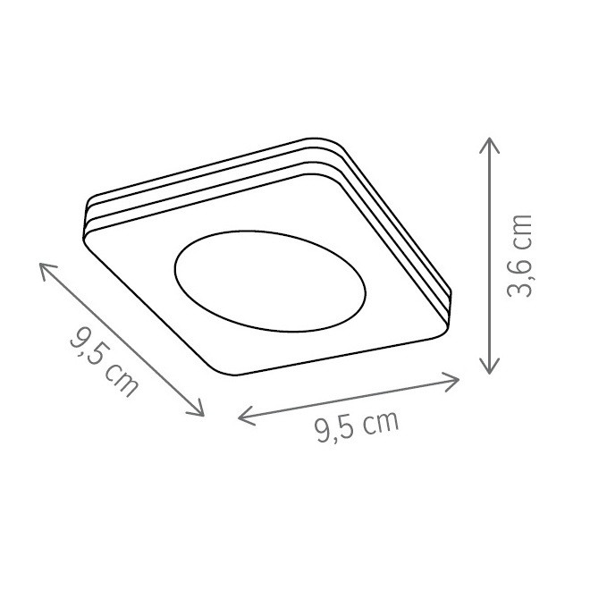 Plafoniera LED Vito KL151019, 12W, 5500lm, lumina calda, IP20, alba, Klausen