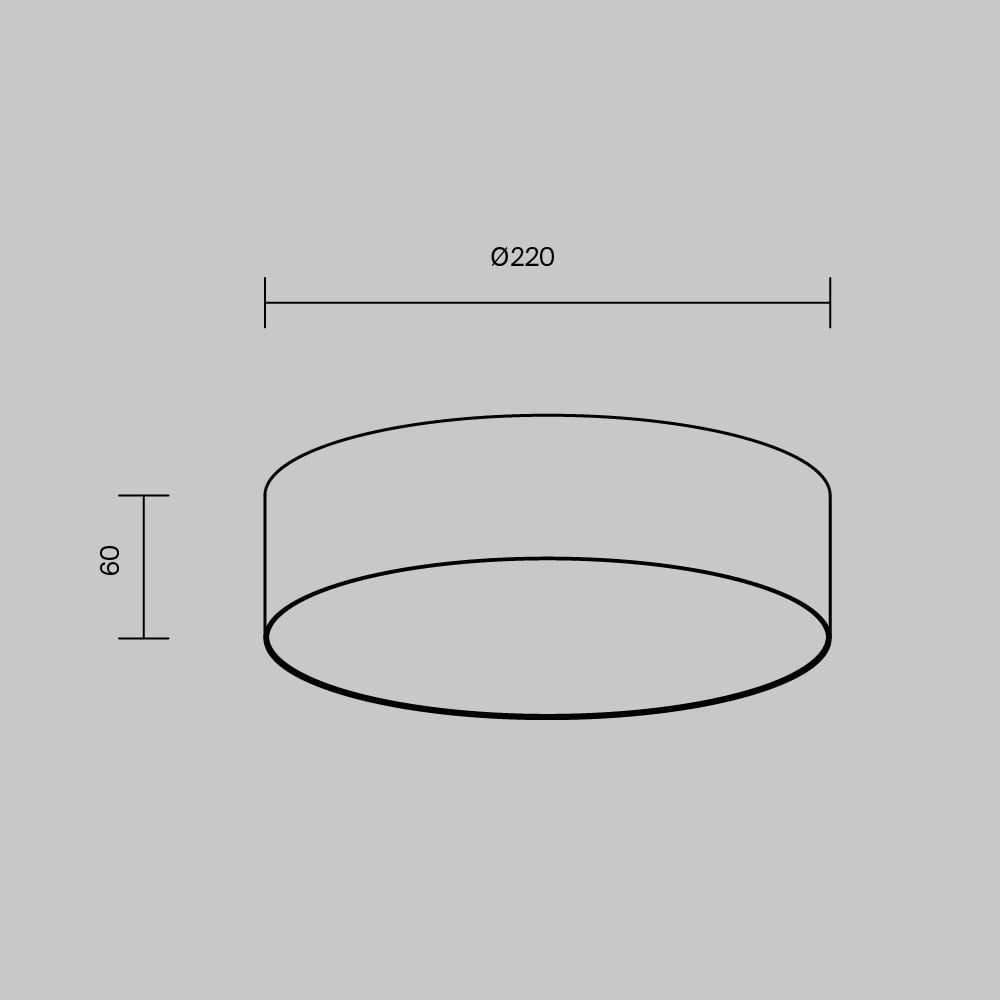 Plafoniera LED Zon C032CL-24W3K-RD-B, 24W, 1420lm, lumina calda, IP20, neagra, Maytoni