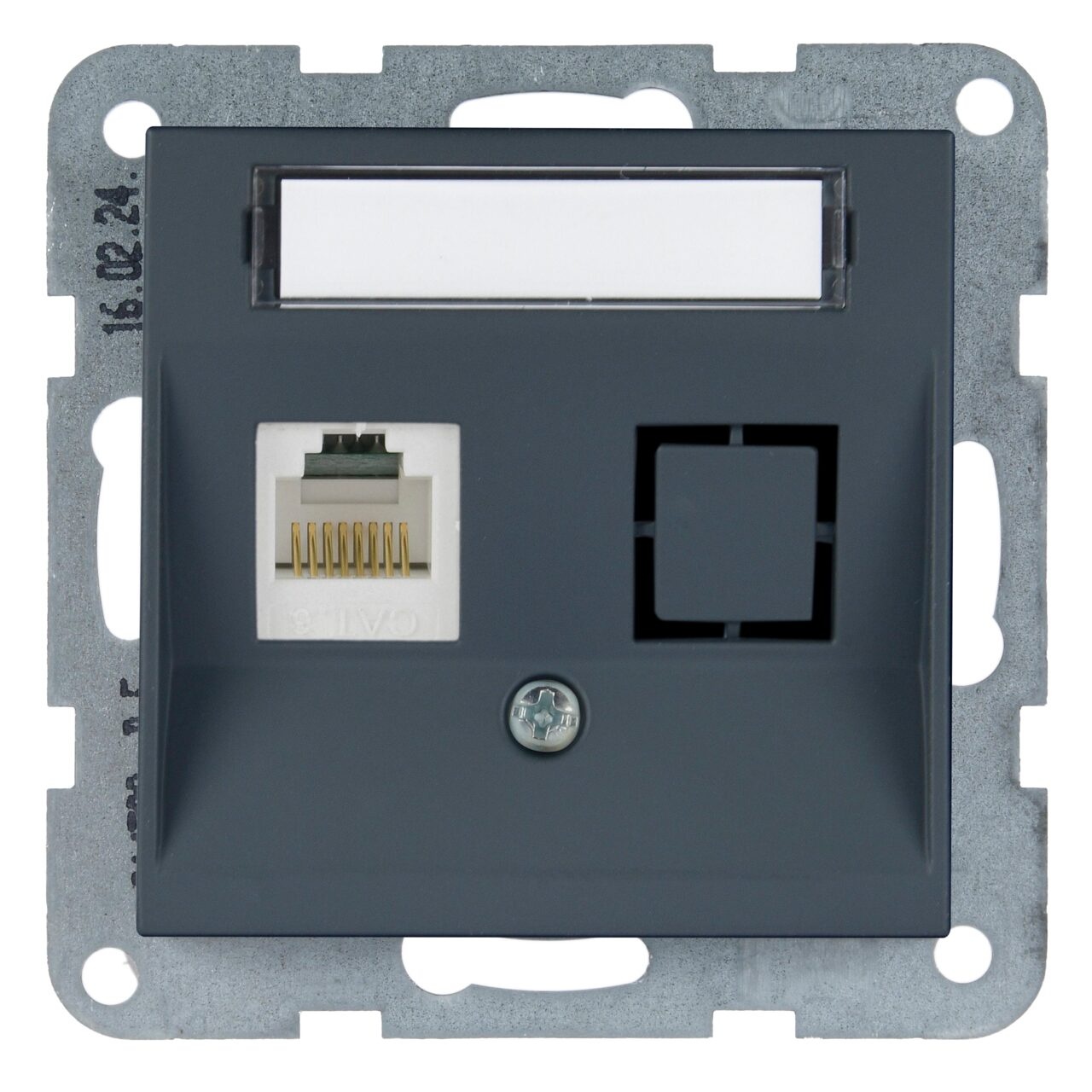 Priza internet cat 6, IP20, Night, Panasonic Karre Plus 55 Soft Touch