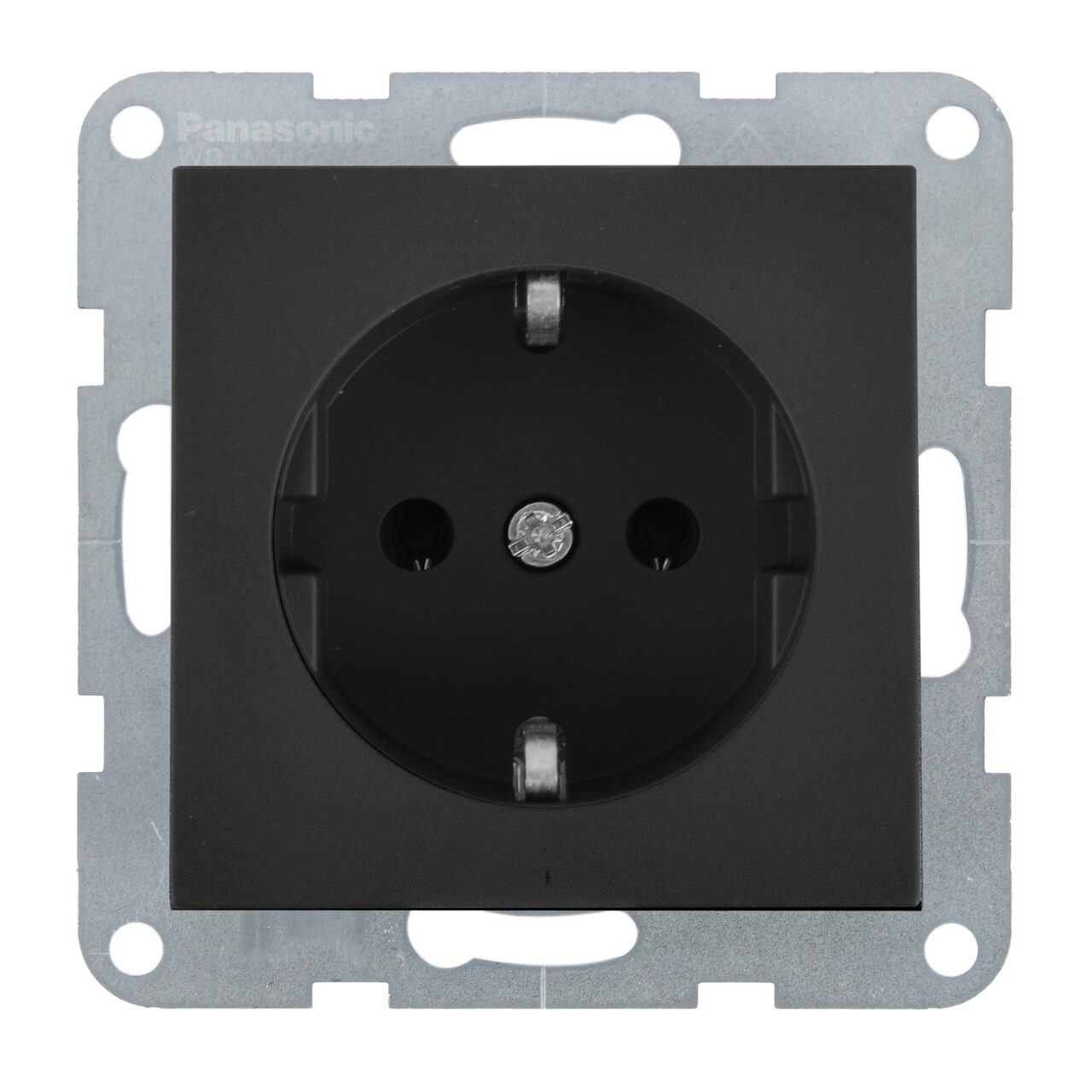 Priza simpla cu impamantare 16A, IP20, Grafit, Panasonic Karre Plus 55