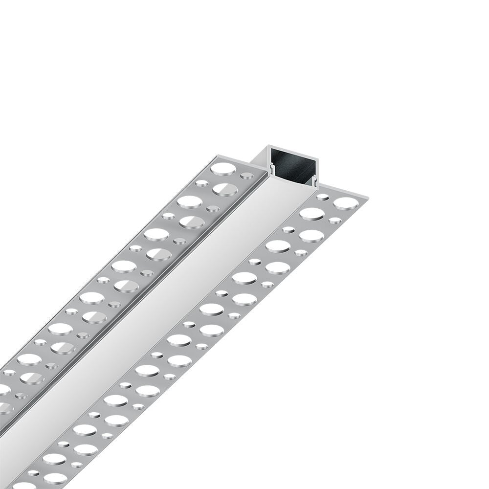 Profil Banda LED Braytron, Incastrat (ST), pentru Rigips, Aluminiu + Alb Mat, 2m