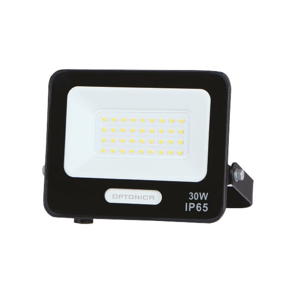 Proiector led 30W, 2700lm, IP65, lumina rece 6000K, negru, Optonica