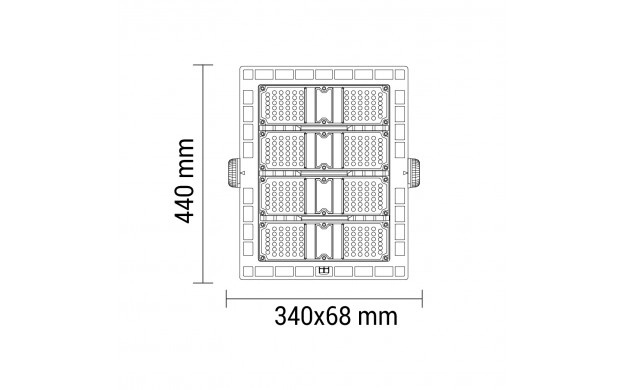 Proiector LED Optonica, 240W, lumina rece (6000K), IP65, 26400lm - 1 | YEO