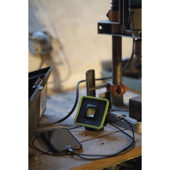 Proiector portabil LED reincarcabil, COB LED 1000 lm, acumulator 2200 mAh, IP44, functie powerbank, USB-C, Emos - imagine 14