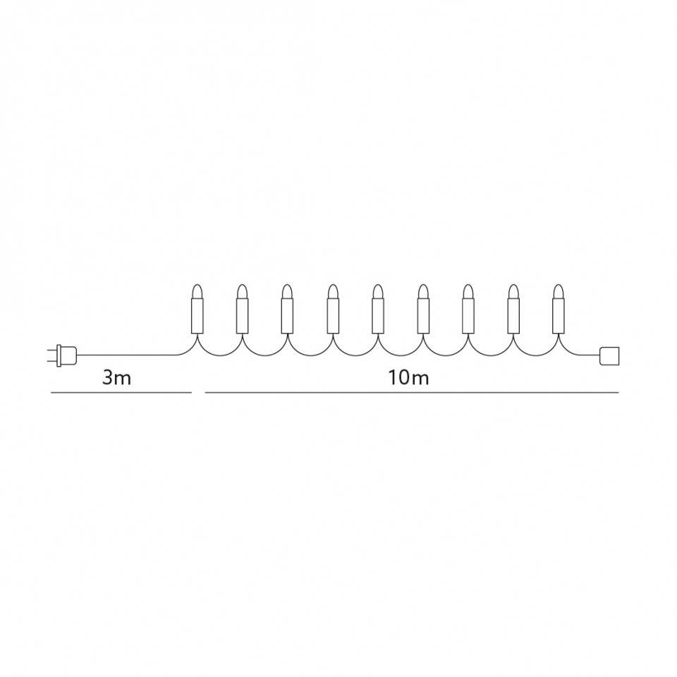 Sir luminos 100 leduri, 10 metri, 7 programe, 6W, multicolor Kobi - 1 | YEO