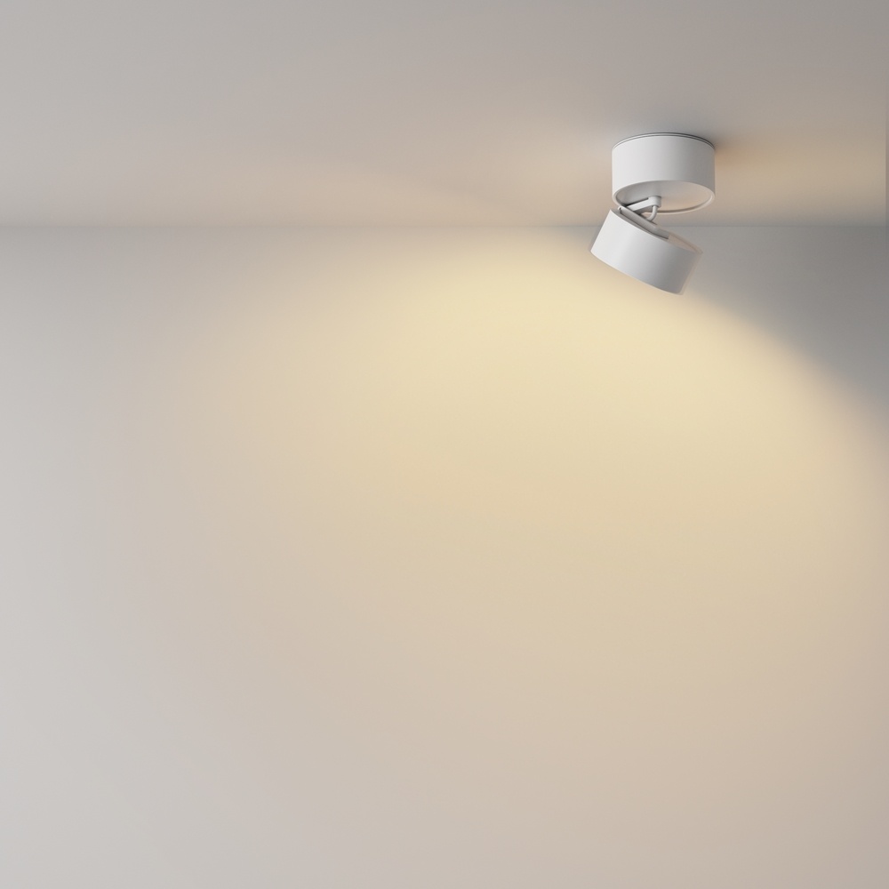 Spot aplicat Onda, 12W, lumina calda (2700K), alb, Maytoni - imagine 5