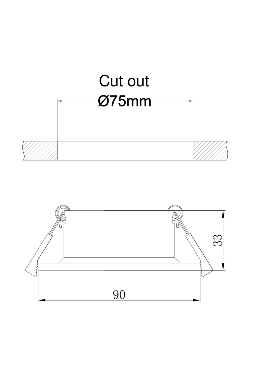 Spot Barret DL041-01G, incastrat, 1xGU10, auriu, IP20, Maytoni