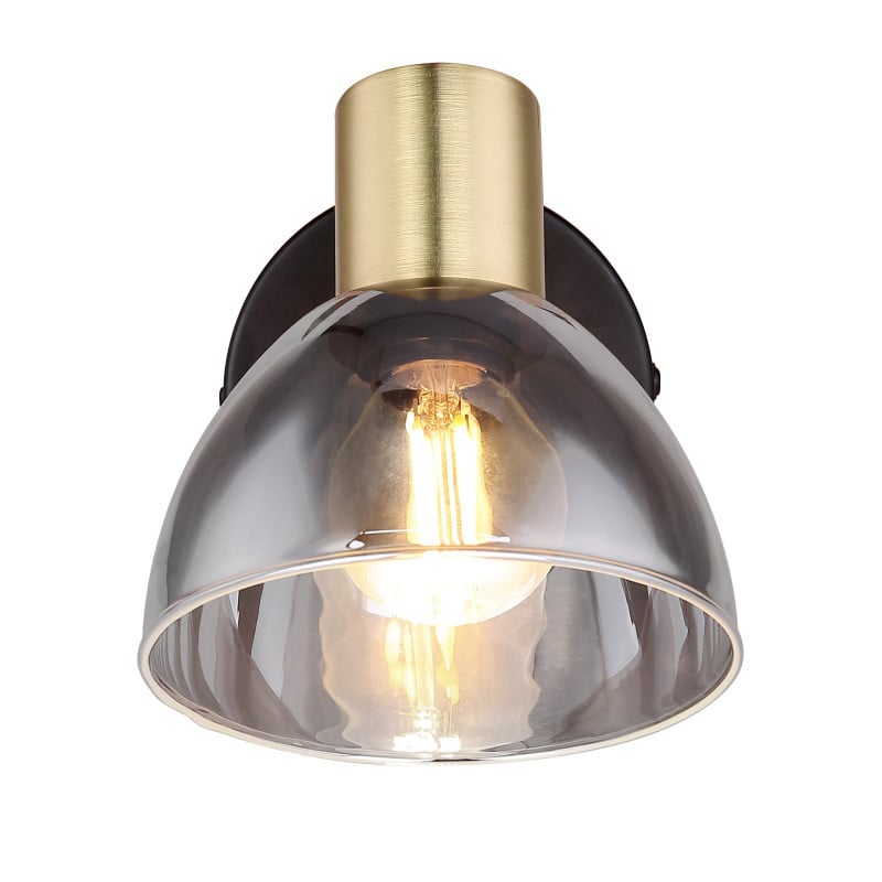 Spot Eliott 54305-1, cu intrerupator, 1xE14, negru+fumuriu, IP20, Globo Lighting - 2 | YEO