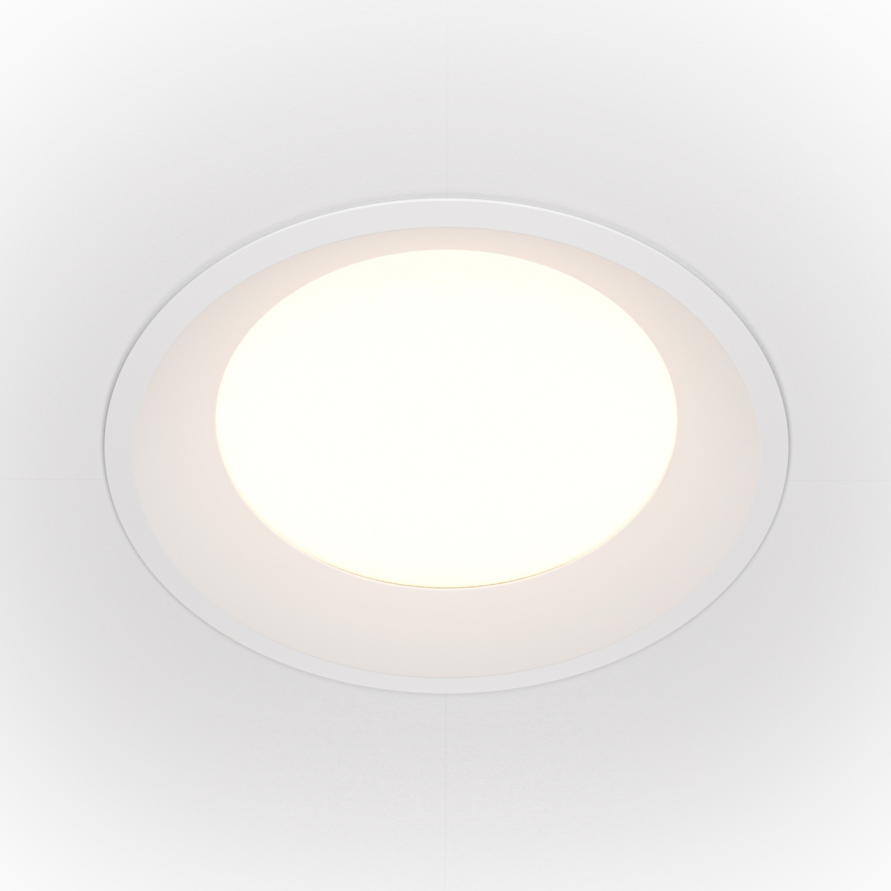 Spot LED 24W Incastrat, Maytoni, 1800lm, Lumina Neutra (4000K), Alb