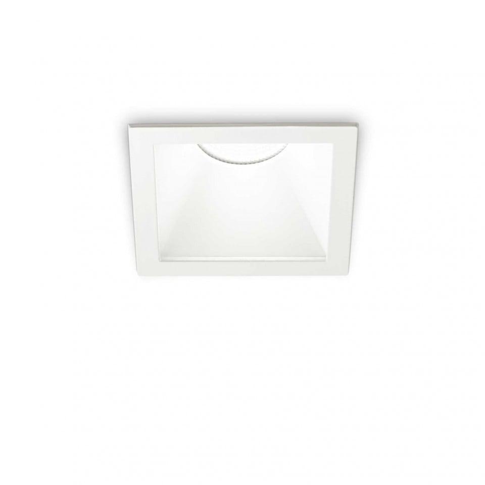 Spot LED Game 285443, patrat, incastrat, 11W, 830lm, lumina calda, IP20, alb, Ideal Lux