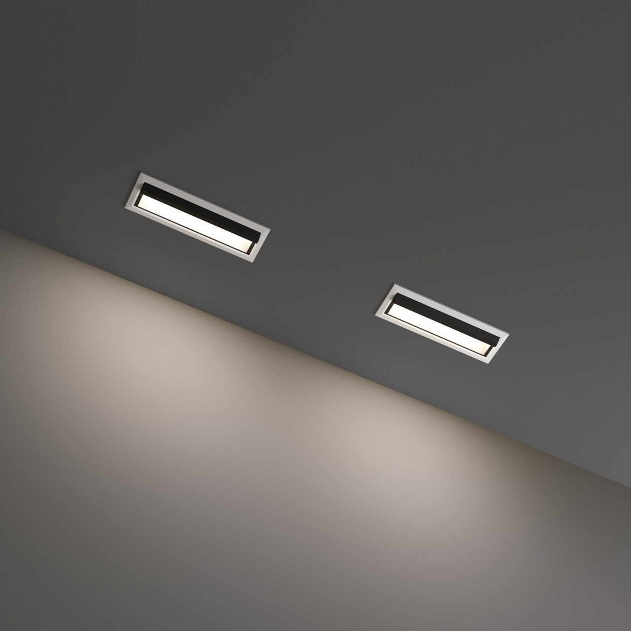 Spot LED incastrat Lika Trim Wallwasher, 12.5W, 450lm, lumina calda (3000 K), IP20, alb, Ideal Lux - imagine 2
