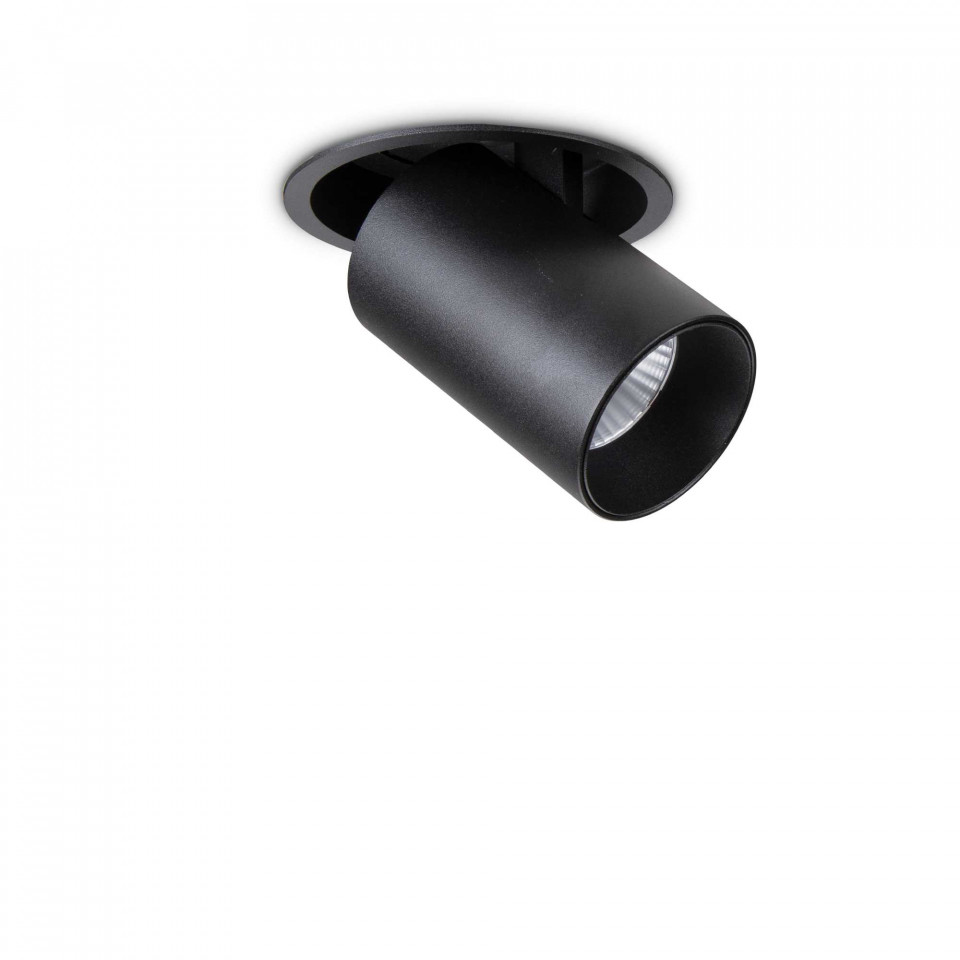 Spot LED Nova Fi 267920, orientabil, 12W, 1000lm, lumina neutra, IP20, negru, Ideal Lux