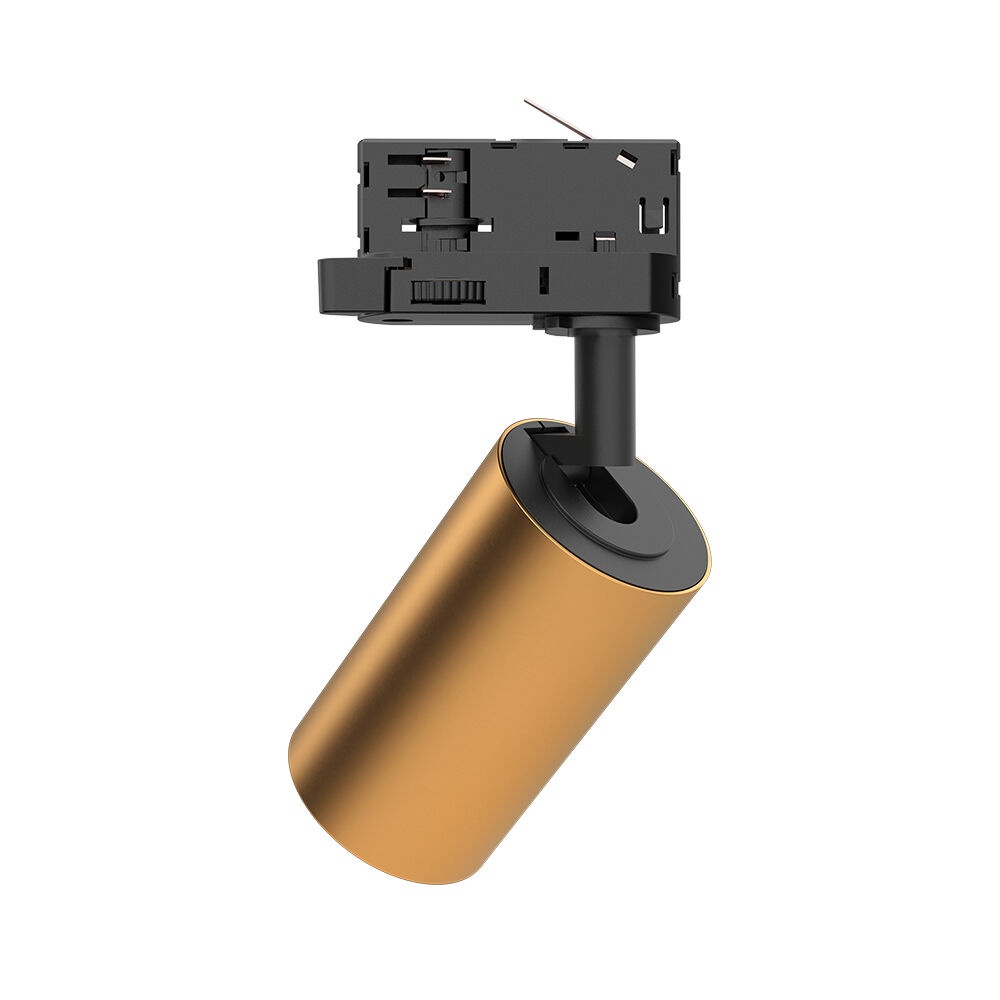 Spot pe sina GU10 Beta, aluminiu, auriu-negru, IP20, Braytron - imagine 5