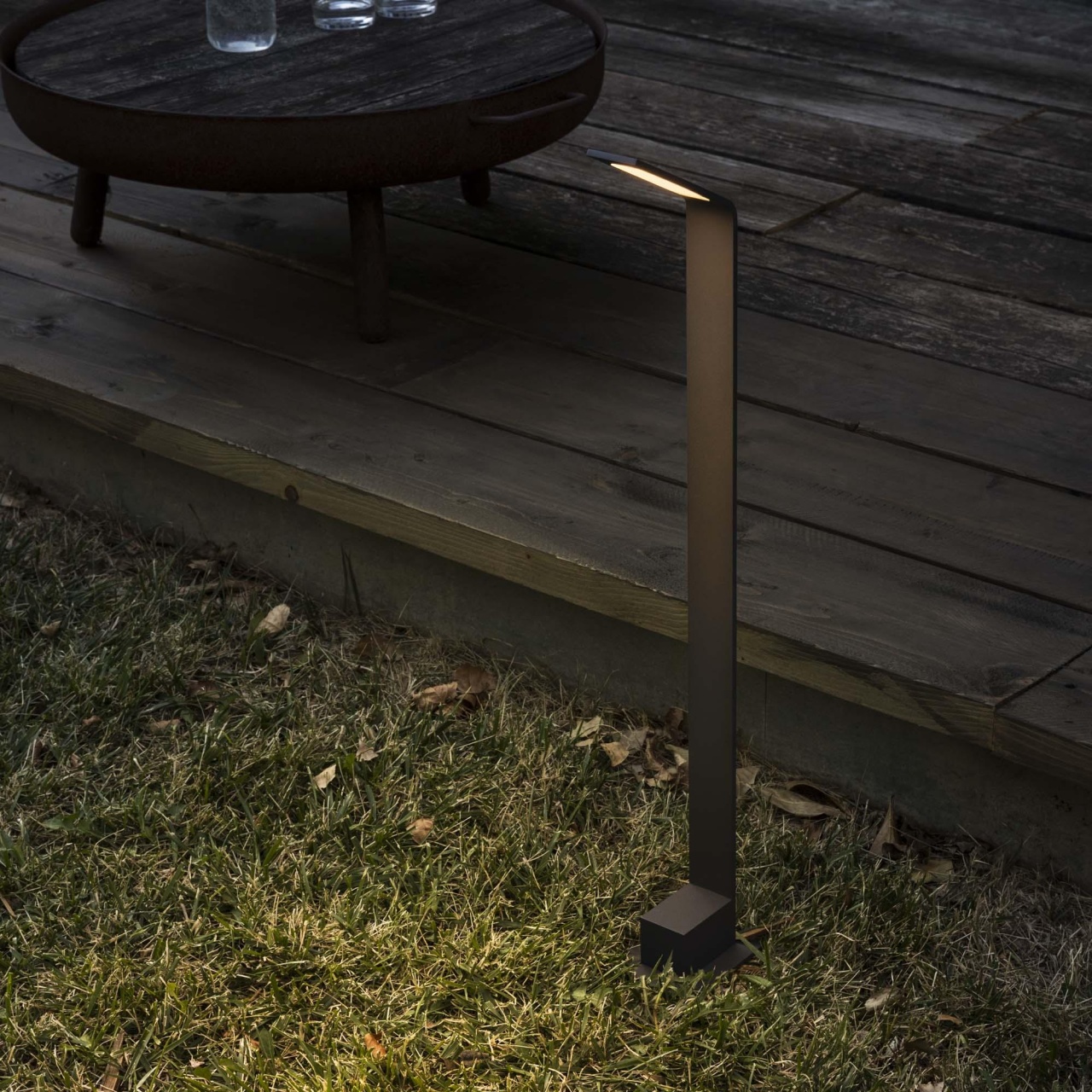 Stalp exterior LED Agos H80 6.5W, 560lm, lumina calda (3000 K), IP54, negru, Ideal Lux - imagine 4