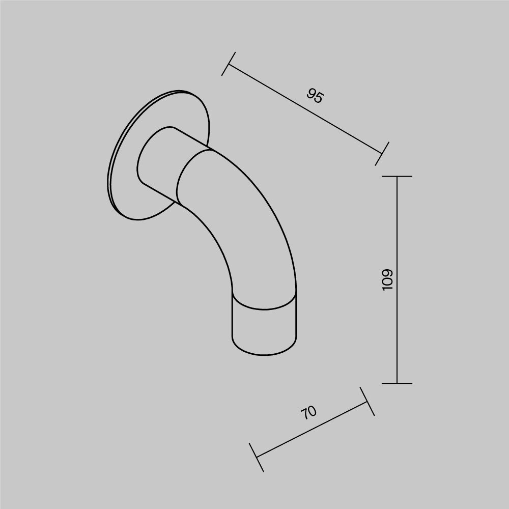 Stalp exterior Sleek, 4W, lumina calda (3000K), IP65, grafit, Maytoni - imagine 7
