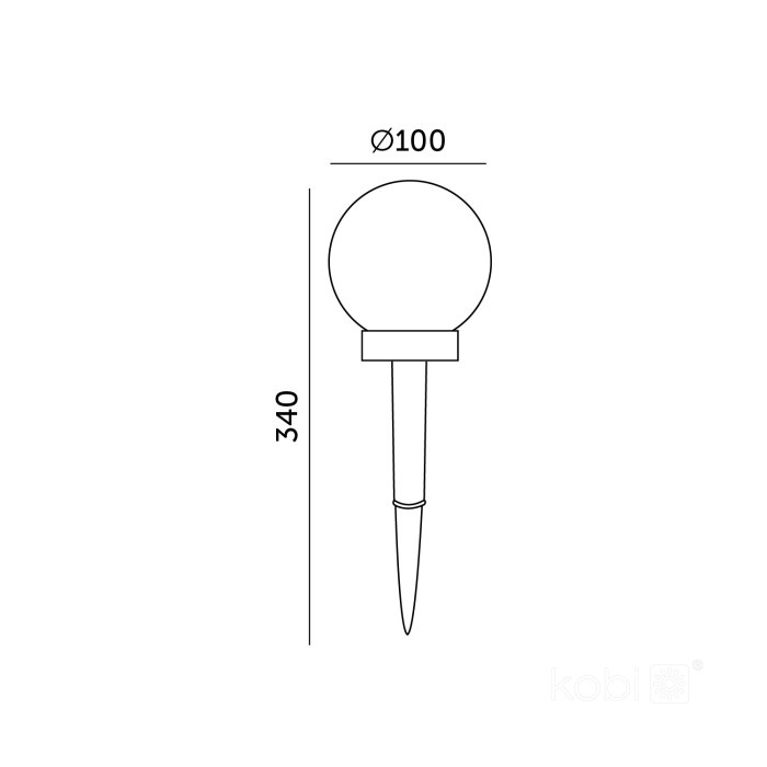 Stalp solar LED RGB SPHERE G2, IP44, Kobi - imagine 5