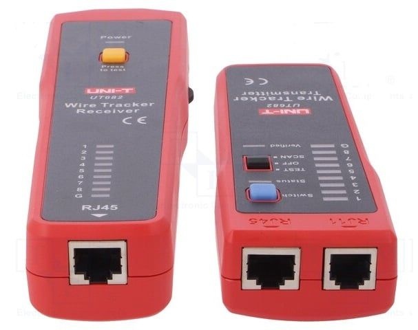 Tester continuitate cablu retea, telefonic, RJ45, RJ11, UNI-T - imagine 3