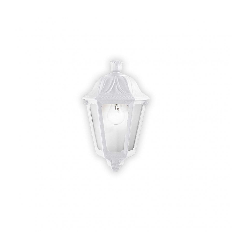 Aplica de exterior ANNA AP1 SMALL, alb, 1 bec, dulie E27, 120430, Ideal Lux