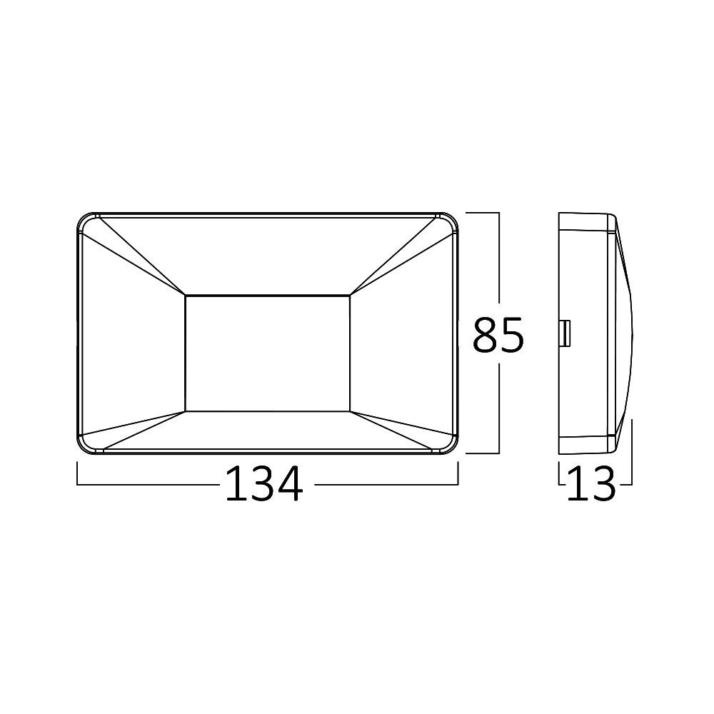 Aplica exterior LED Vekta, 3W, lumina calda/neutra/rece, IP65, neagra, Braytron - imagine 8