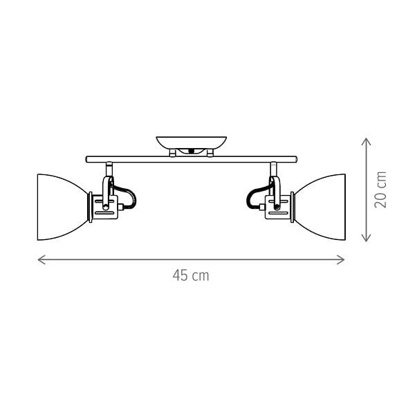 Aplica Krater KL162009, 2xE27, alba+crom+naturala, IP20, Klausen - 1 | YEO