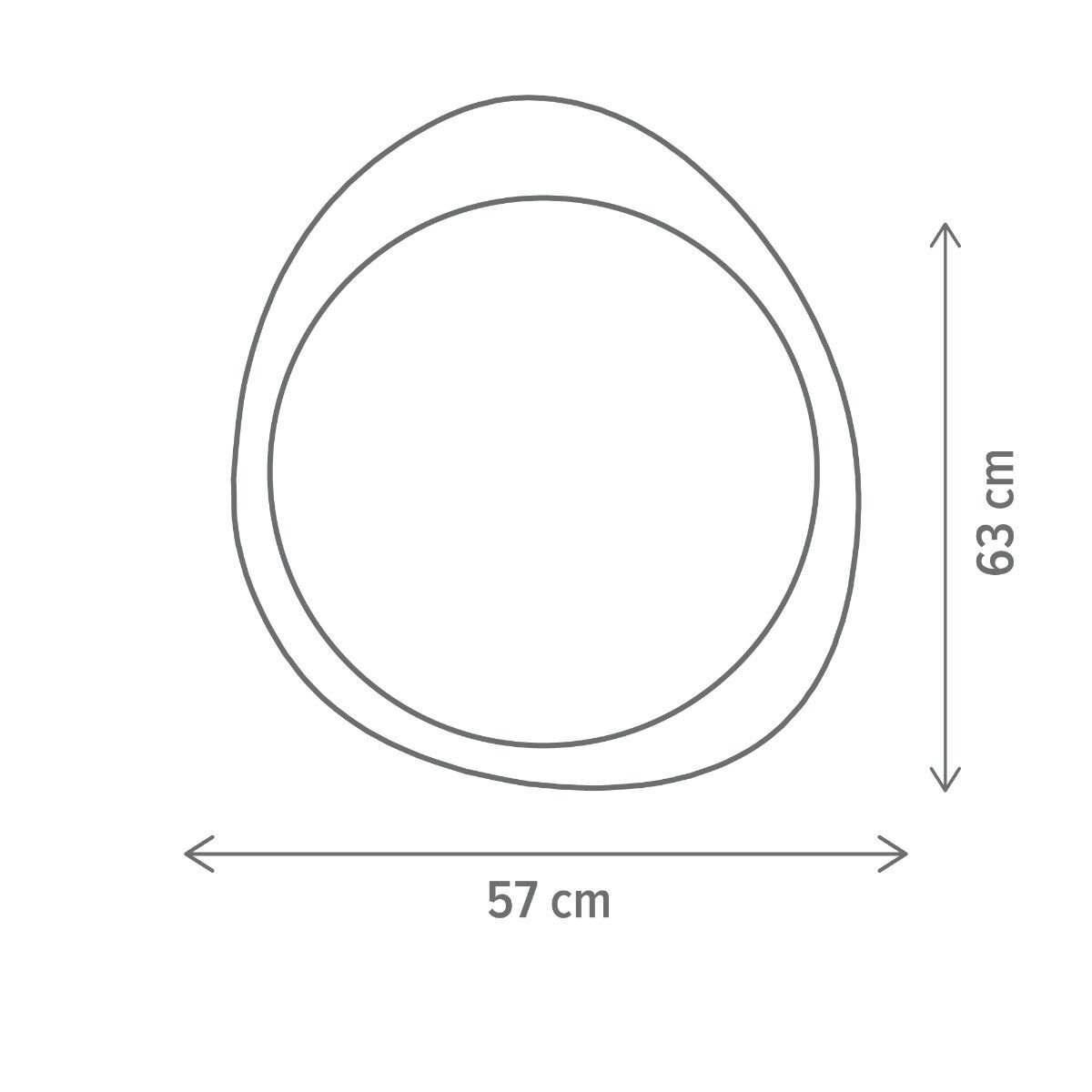 Aplica LED Patchy, 36W, lumina neutra(4000 K), alba, Klausen