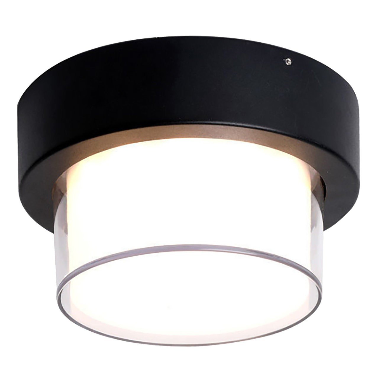 Aplica LED pentru exterior Feiss, 6 W, 450 lm, lumina neutra (4000K), neagra, sticla, Klausen