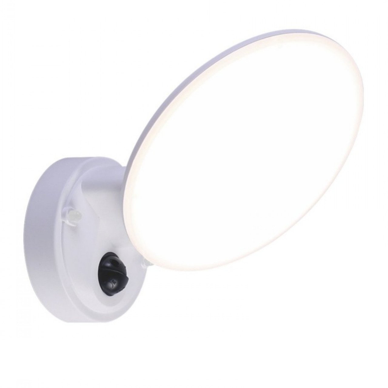 Aplica LED pentru exterior Ossett KL121013, cu senzor de miscare, 12W, 960lm, lumina neutra, IP44, alba, Klausen