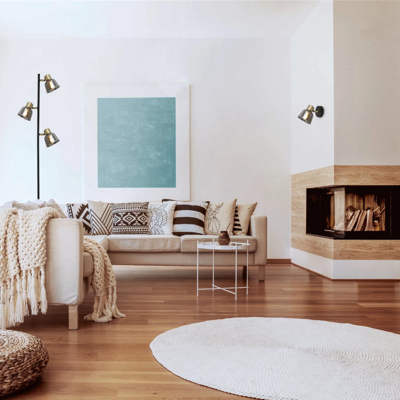 Aplica Smoky KL161005, 1xE14, negru + alama antica + sticla fumurie, metal + sticla, stil modern, Klausen - imagine 2