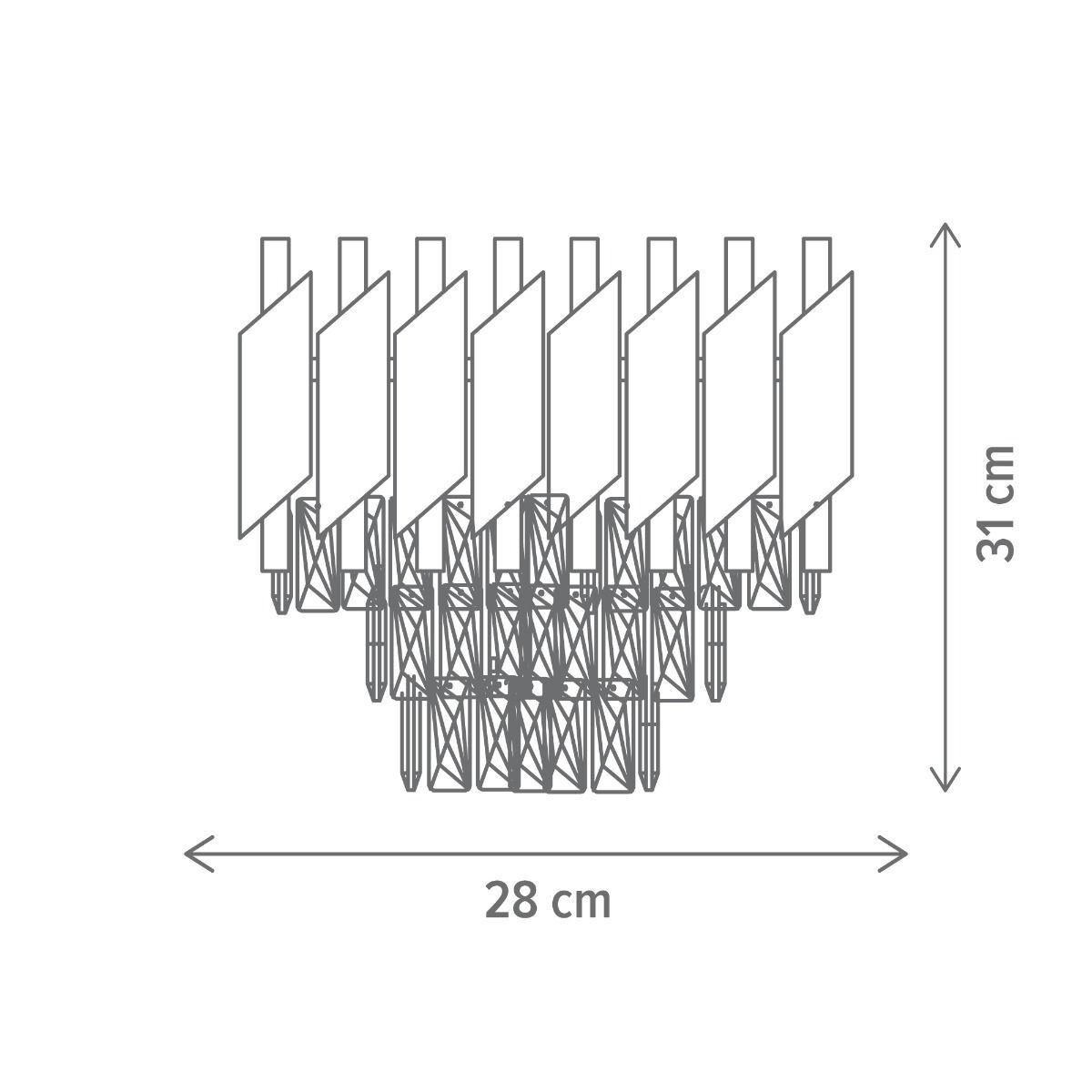 Aplica Sublime AP1, E14, crom, Klausen