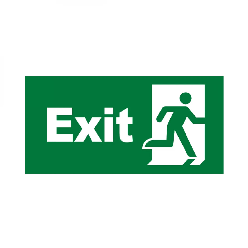 Autocolant EXIT+usa, pentru lampi BC14-0900, Braytron