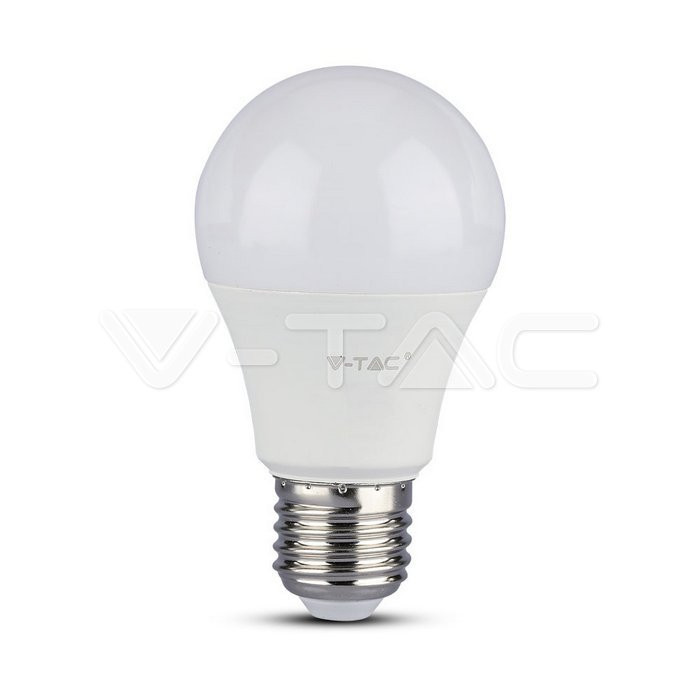 Bec LED 11W(75W) V-TAC A60, E27, 1055 lm, cip Samsung, lumina calda (3000 K), clasa energetica F