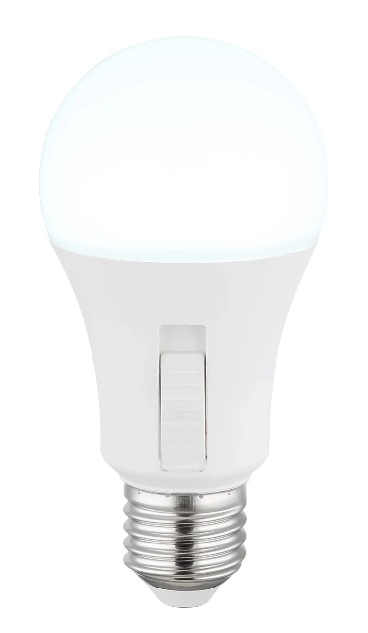 Bec LED E27, 9W, 830lm, lumina calda/neutra/rece (3000-6500 K), cu intrerupator, opal, Globo Lighting - 3 | YEO