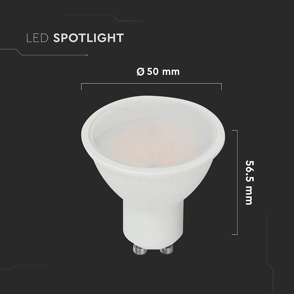 Bec led GU10 10W (70W), 1000 lm, lumina neutra(4000K), V-TAC