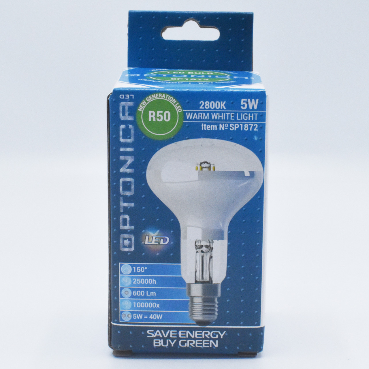 Bec LED R50 filament Optonica, 5W(40W), E14, 600 lm, lumina calda (2700K), clasa energetica E - 2 | YEO