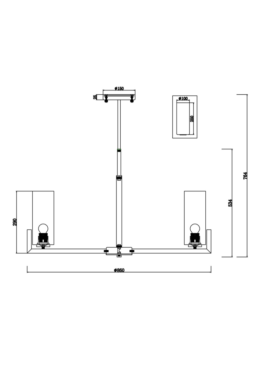 Candelabru Fortano MOD089PL-10BS, 10xE27, auriu+alb, IP20, Maytoni